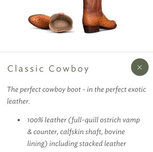 Genuine tecovas ostrich boots
